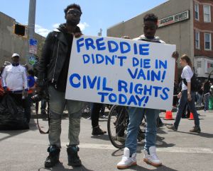 Protests in Baltimore over Freddie Gray