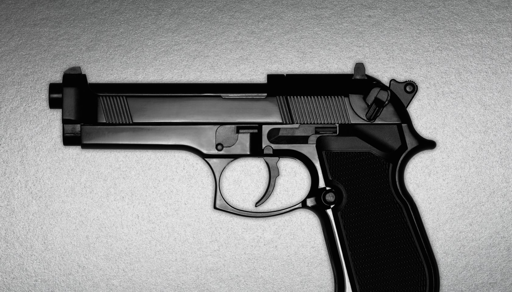 A black gun