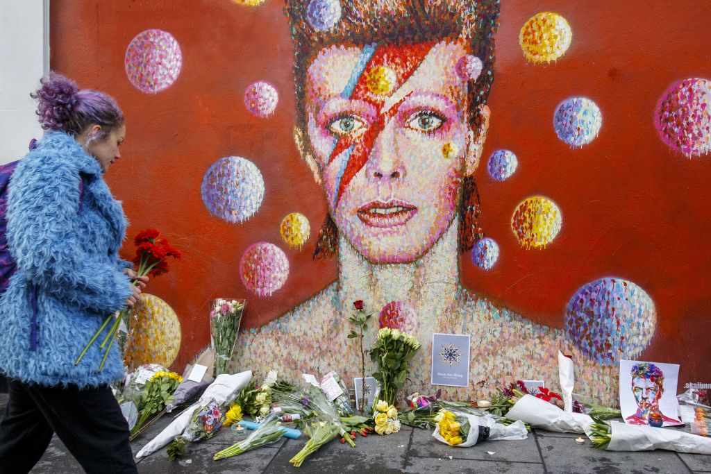 Britain commemorates Rock legend David Bowie in London