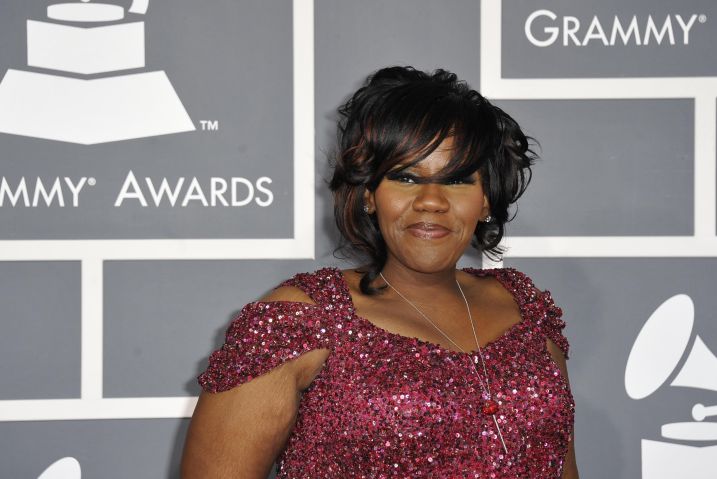 Kelly Price arrives at the Staples Cent