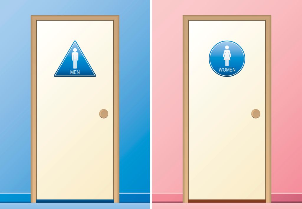 Male and Female Restrooms