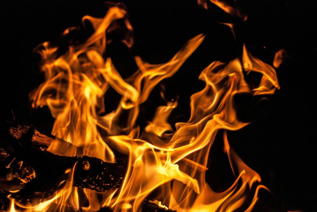 Close-Up Of Bonfire