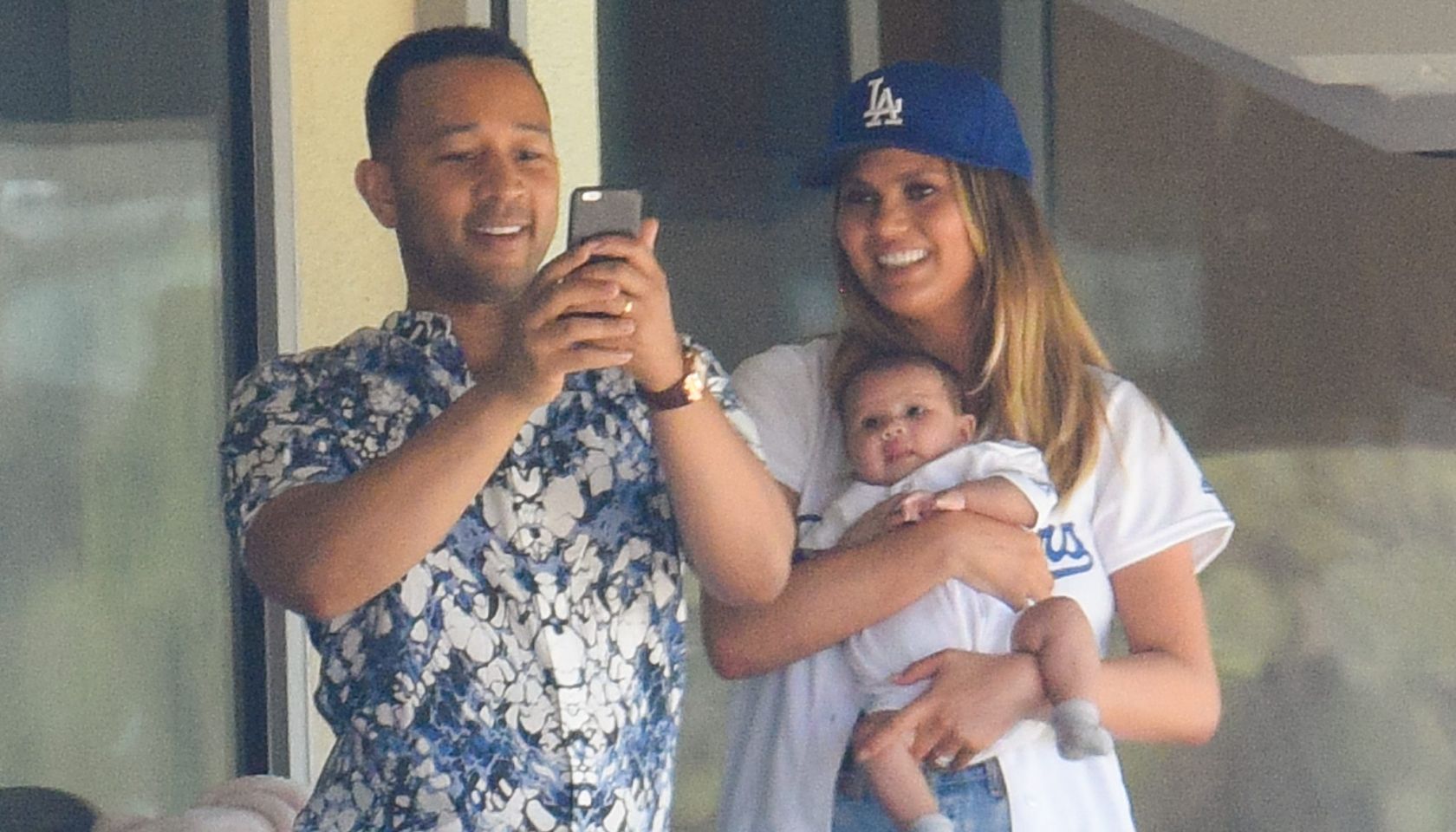 Celebrities At The Los Angeles Dodgers Game