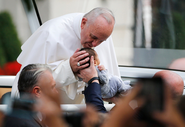 Pope Francis Blesses Baby