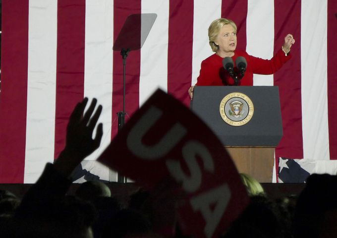 Hillary Clinton's rally in Philadelphia