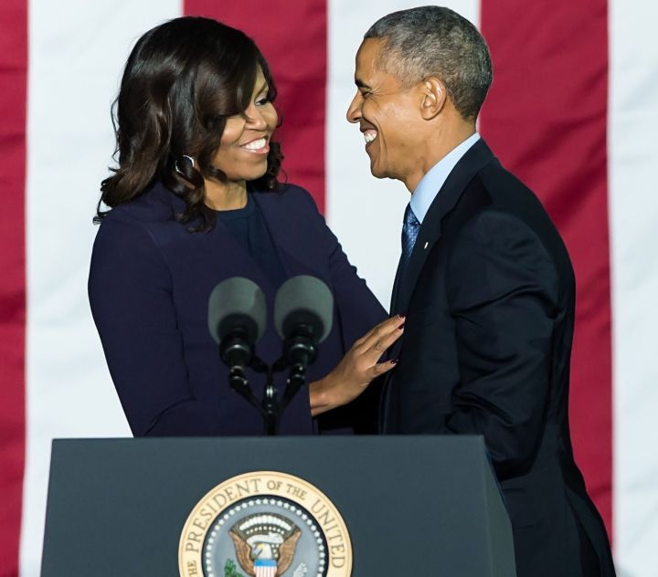 Barack and Michelle at a'Get Out The Vote' Rally