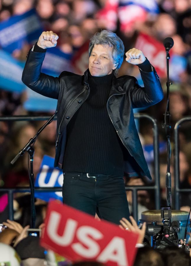 the Hillary Clinton 'Get Out The Vote' rally with Bruce Springsteen and Jon Bon Jovi