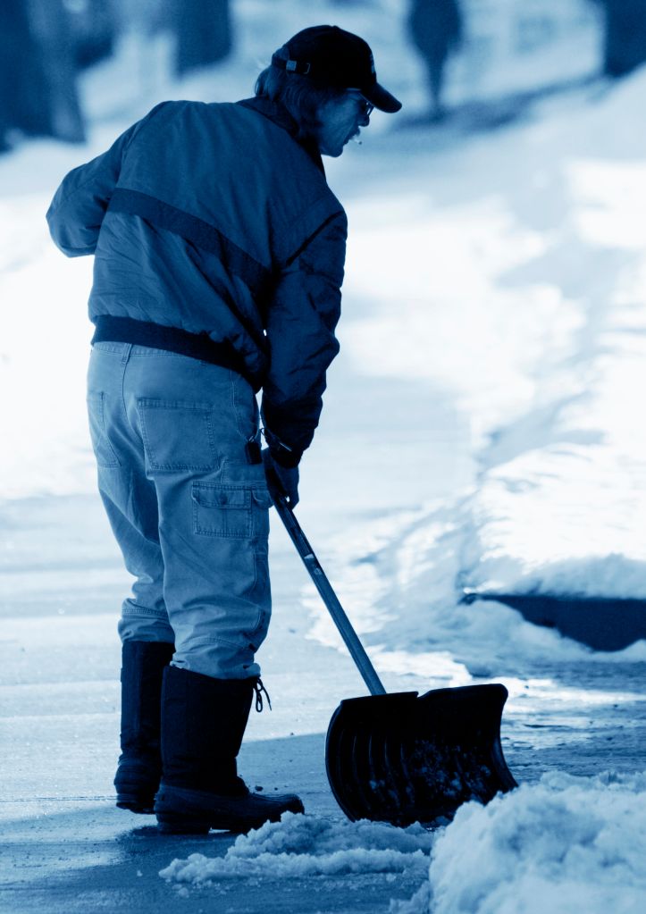 Man Shoveling Snow