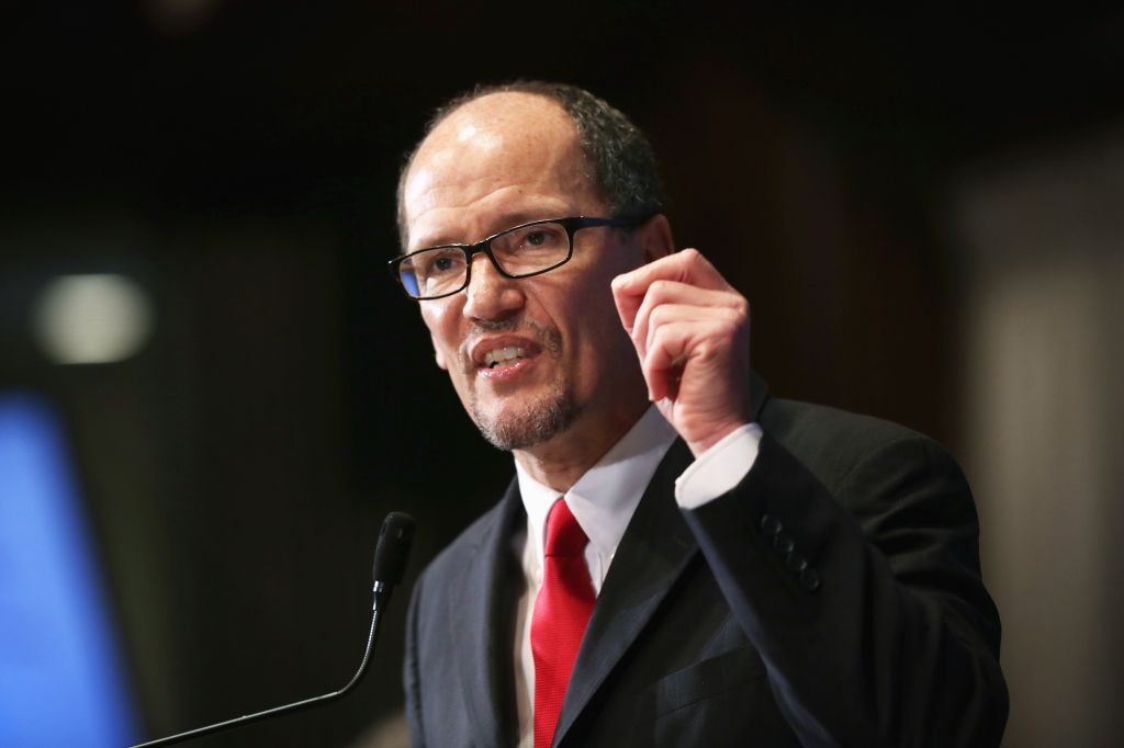 Labor Secretary Thomas Perez Delivers Economic Address At The Nat'l Press Club