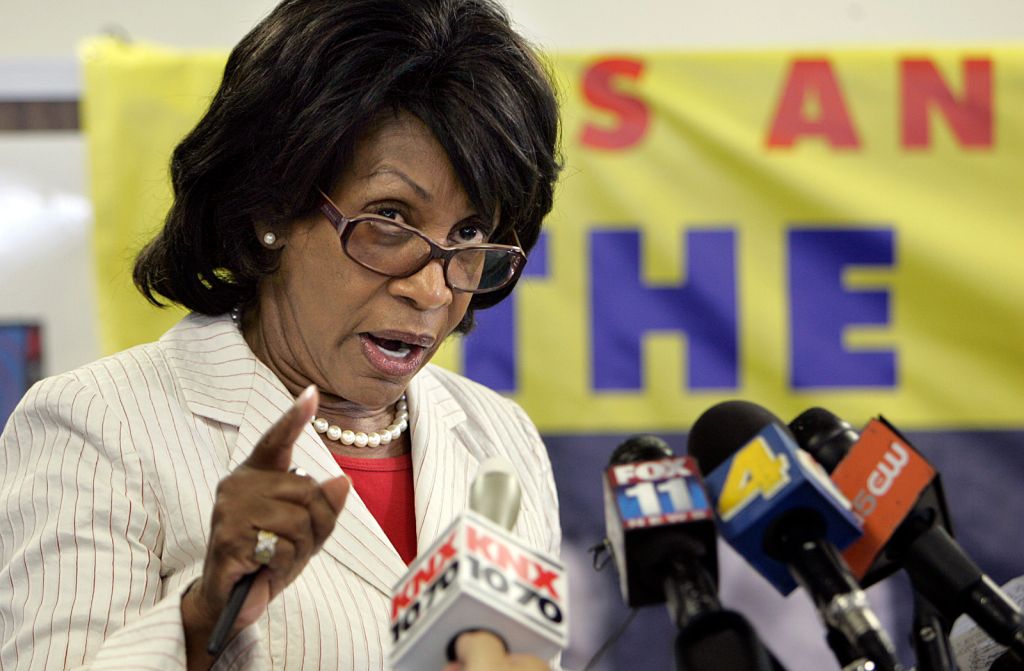 Congresswoman Maxine Waters spoke in favor of the impeachment of President Bush and the vice Presid