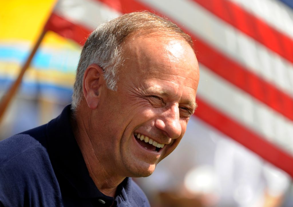 Congressman Steve King (R- Iowa) spoke to a group of more than 100 people in Loveland, Colorado Saturday afternoon, June 19, 2010. The gathering was organized by Nancy Rumfelt and her newly established group called the 9-12 Project Liberty Circle. Karl Ge
