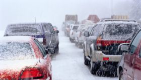 Traffic Jam in a Snowstorm