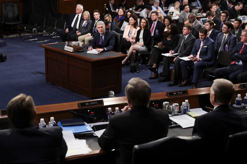 Senate Holds Confirmation Hearing For Supreme Court Nominee Neil Gorsuch