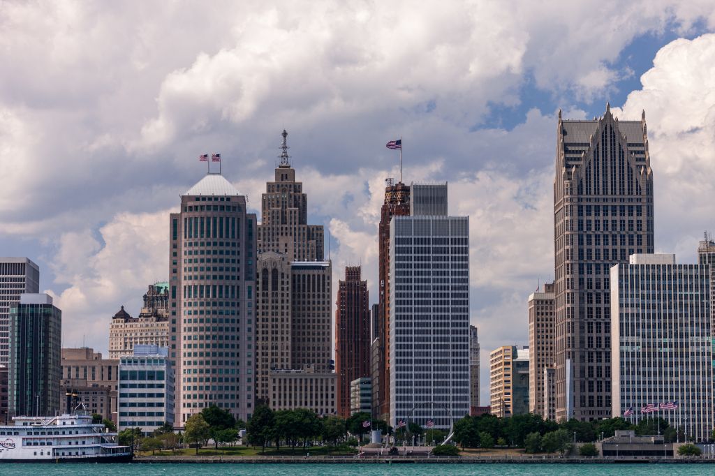 Detroit River & Skyline