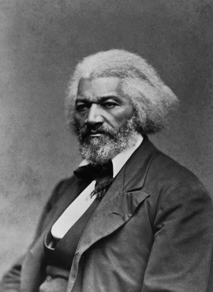 Frederick Douglass (1817-95), American activst and orator (B&W)