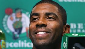 Boston Celtics Introduce New Players Kyrie Irving And Gordon Hayward