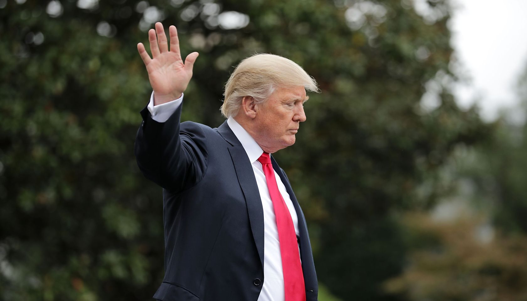 President Trump Departs White House En Route To Pennsylvania