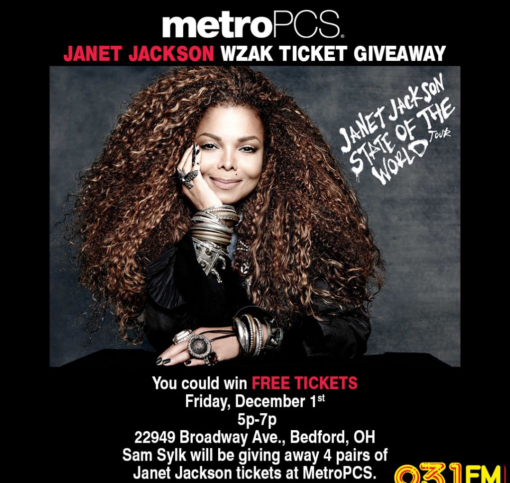 Metropcs Janet Jackson Ticket Giveaway