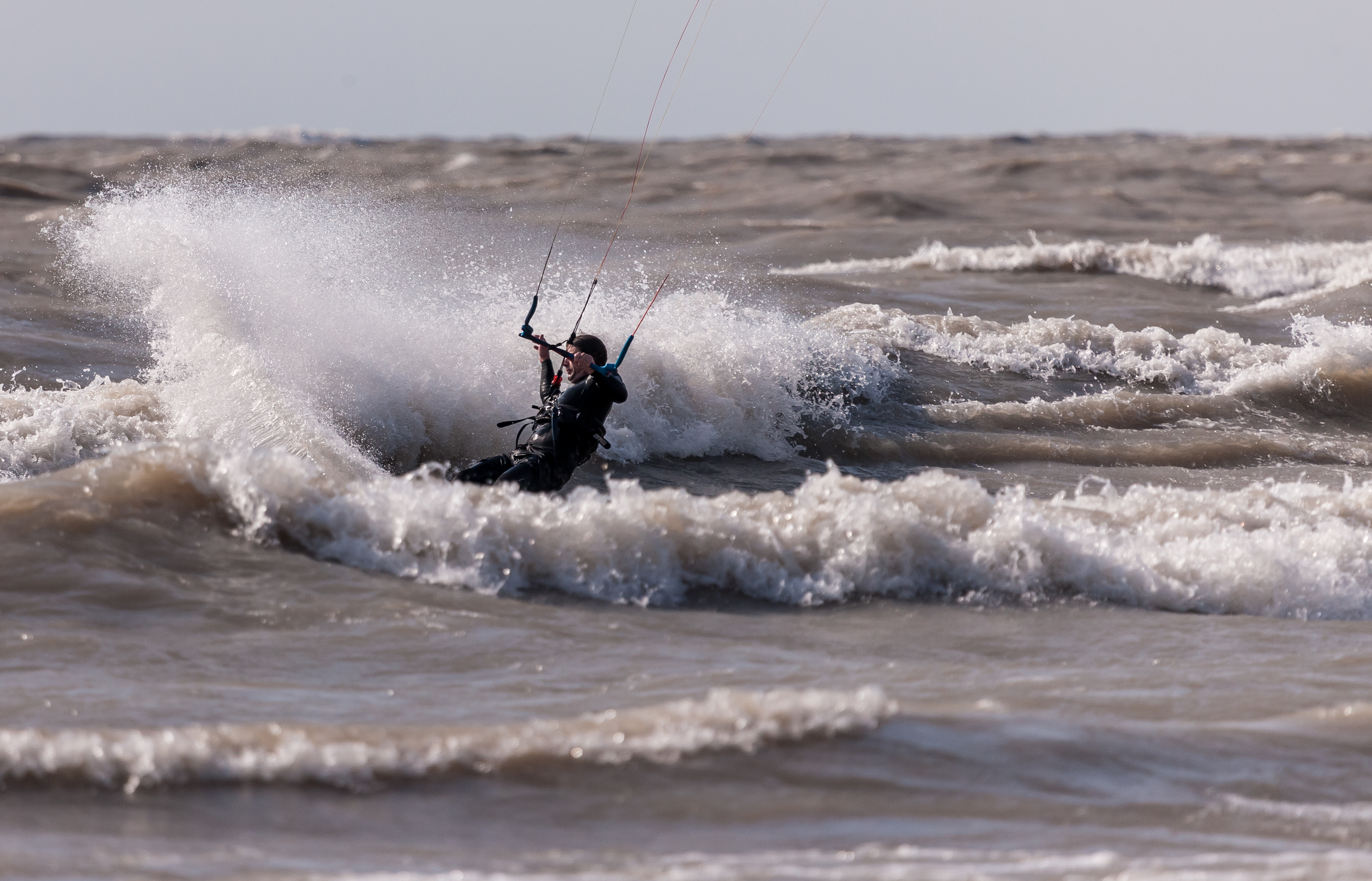 Kiteboarding on Lake Erie