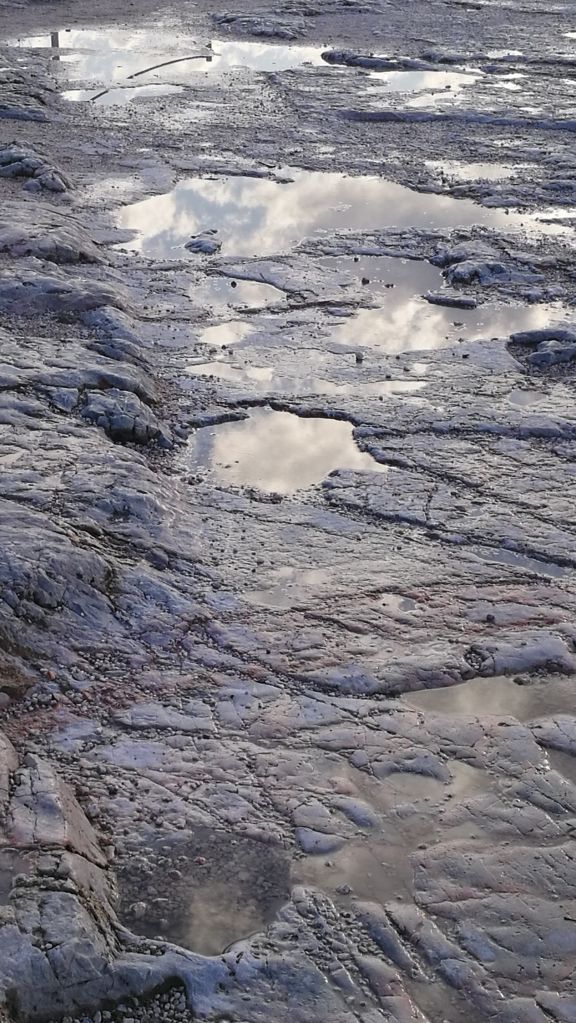 Full Frame Shot Of Frozen Lake