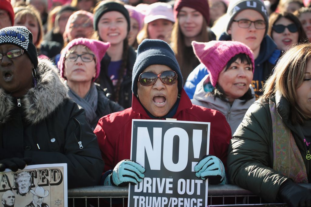 Huge Crowds Rally At Women's Marches Across The U.S.