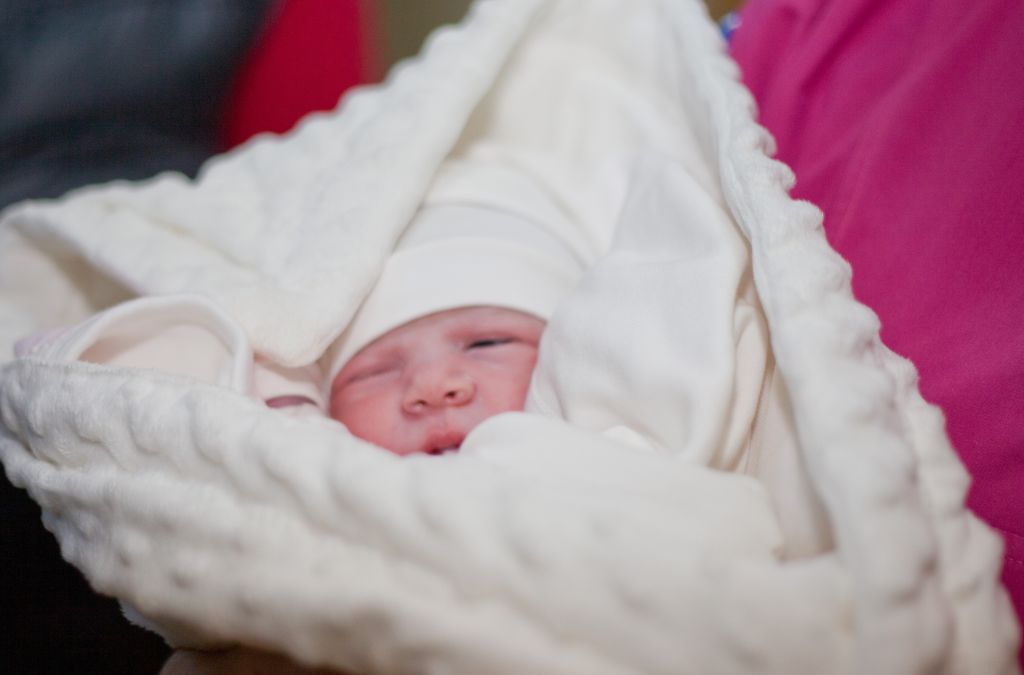 New born baby in hospital