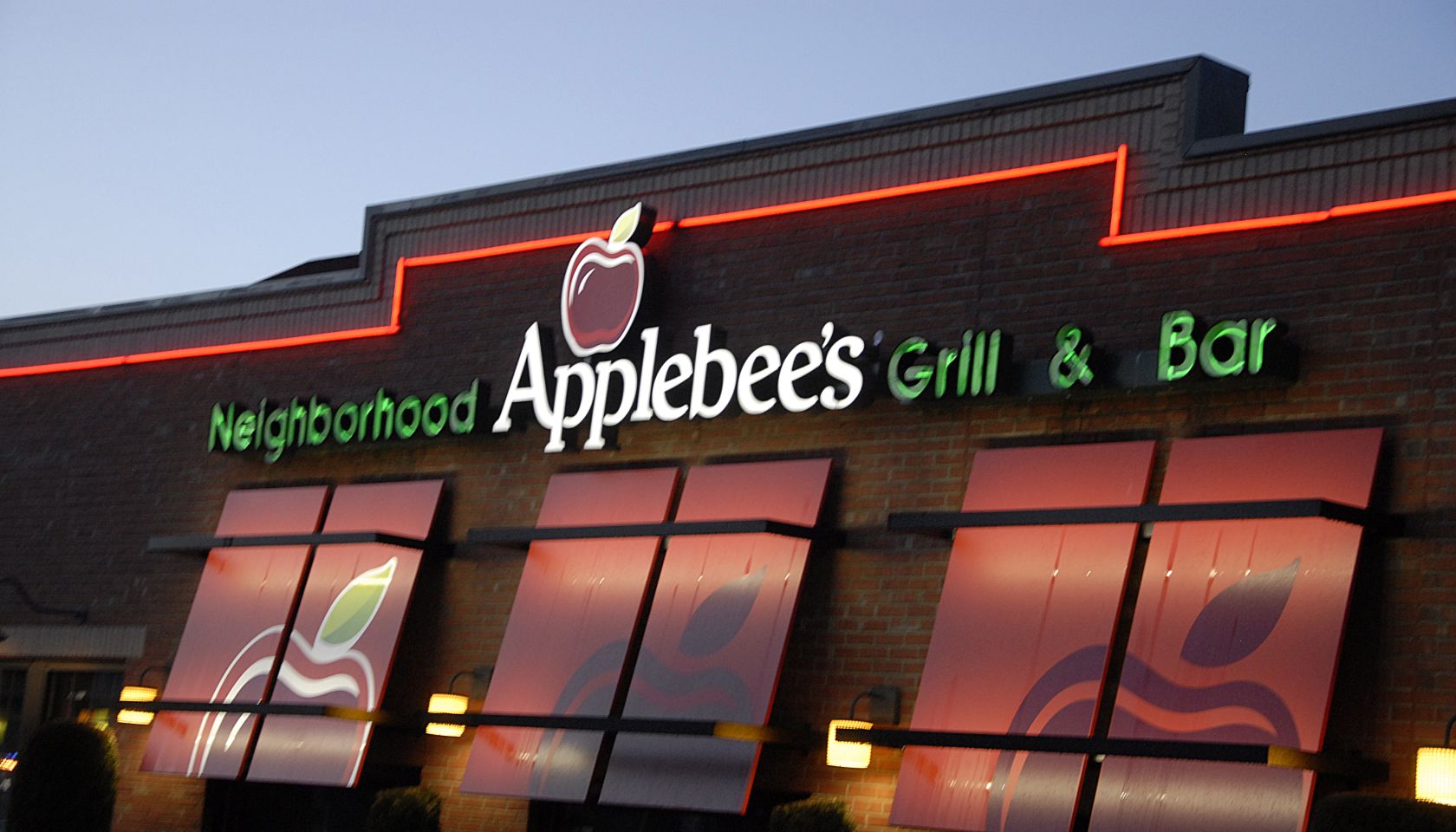 Applebees food menu in Buckley, wshington usa