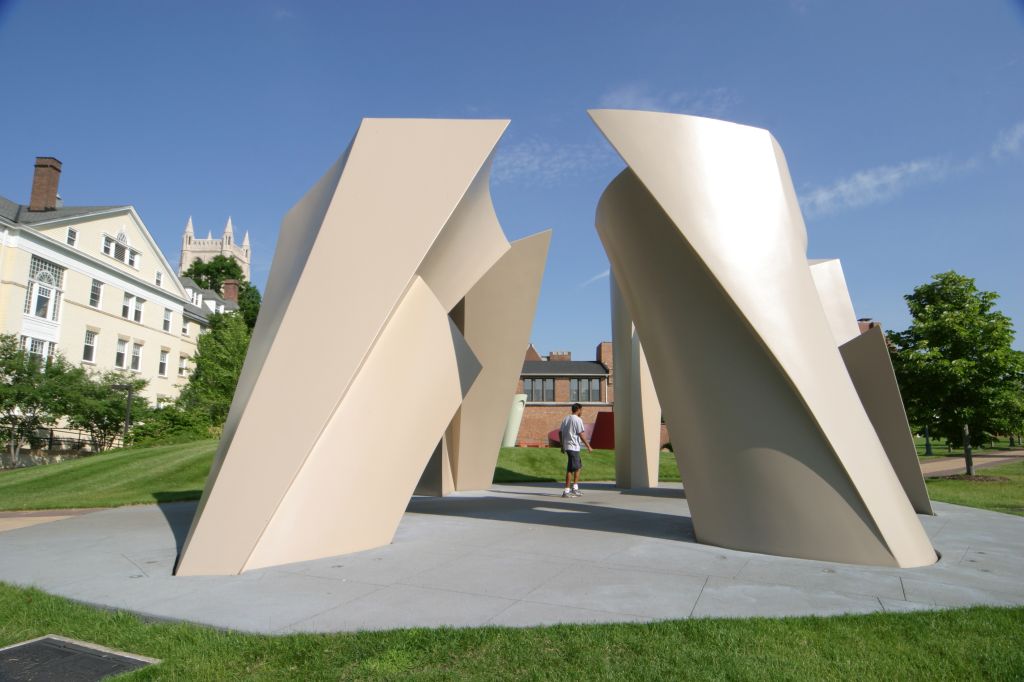 A sculpture at the Case Western Reserve University.