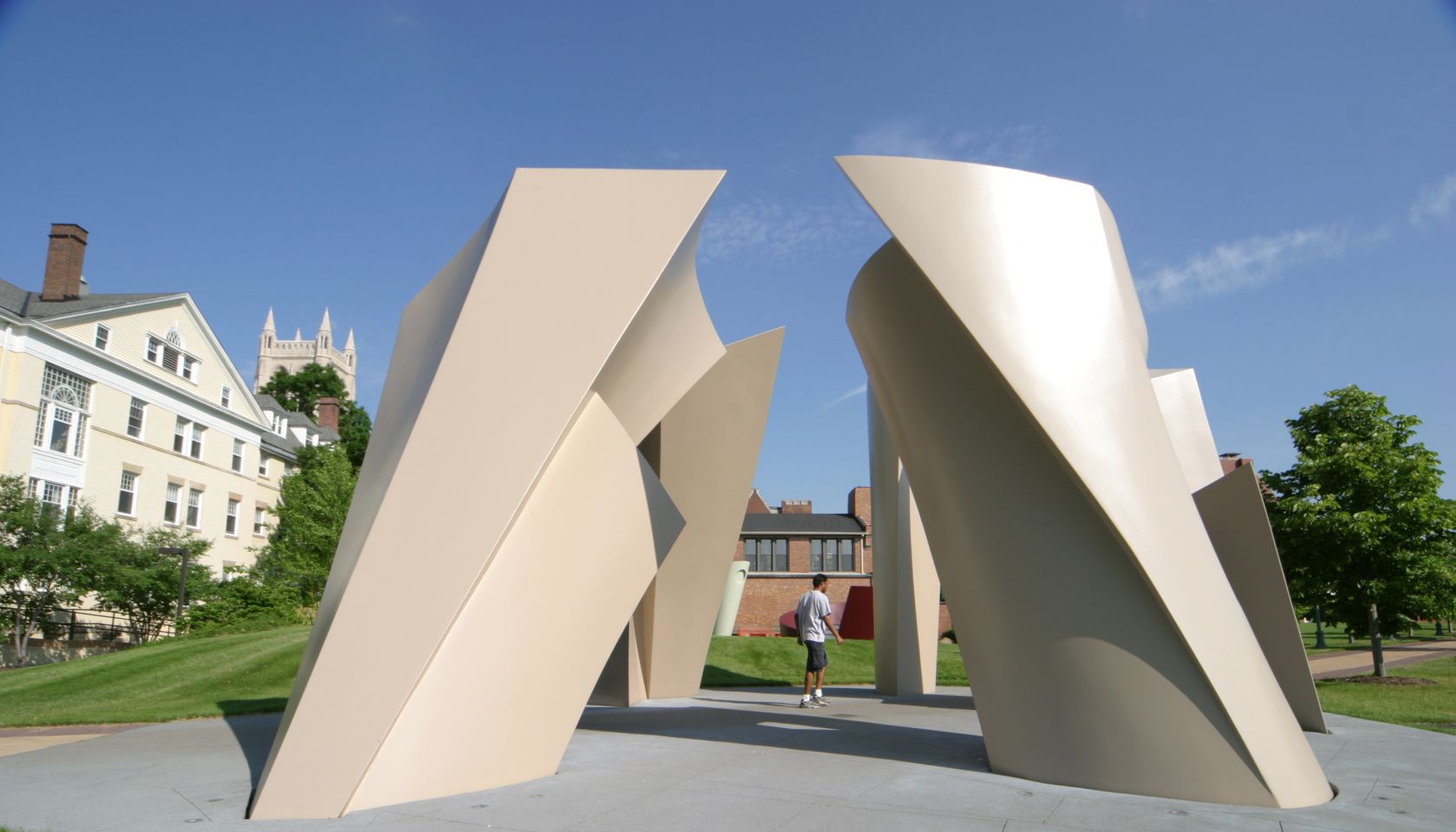 A sculpture at the Case Western Reserve University.