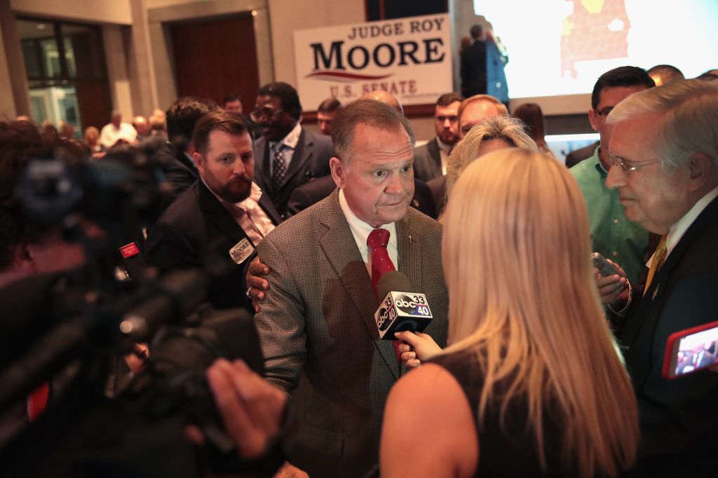 Alabama GOP Senate Candidate Roy Moore Holds Election Night Gathering In Special Election For Session's Seat