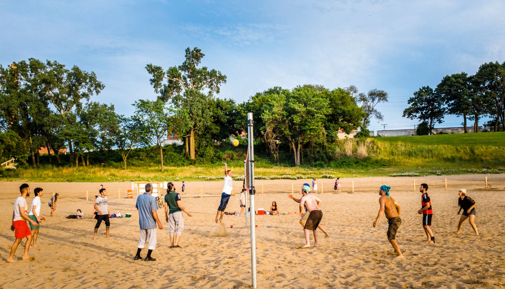 Volleyball at Edgewater Beach, Cleveland, Ohio