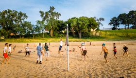 Volleyball at Edgewater Beach, Cleveland, Ohio