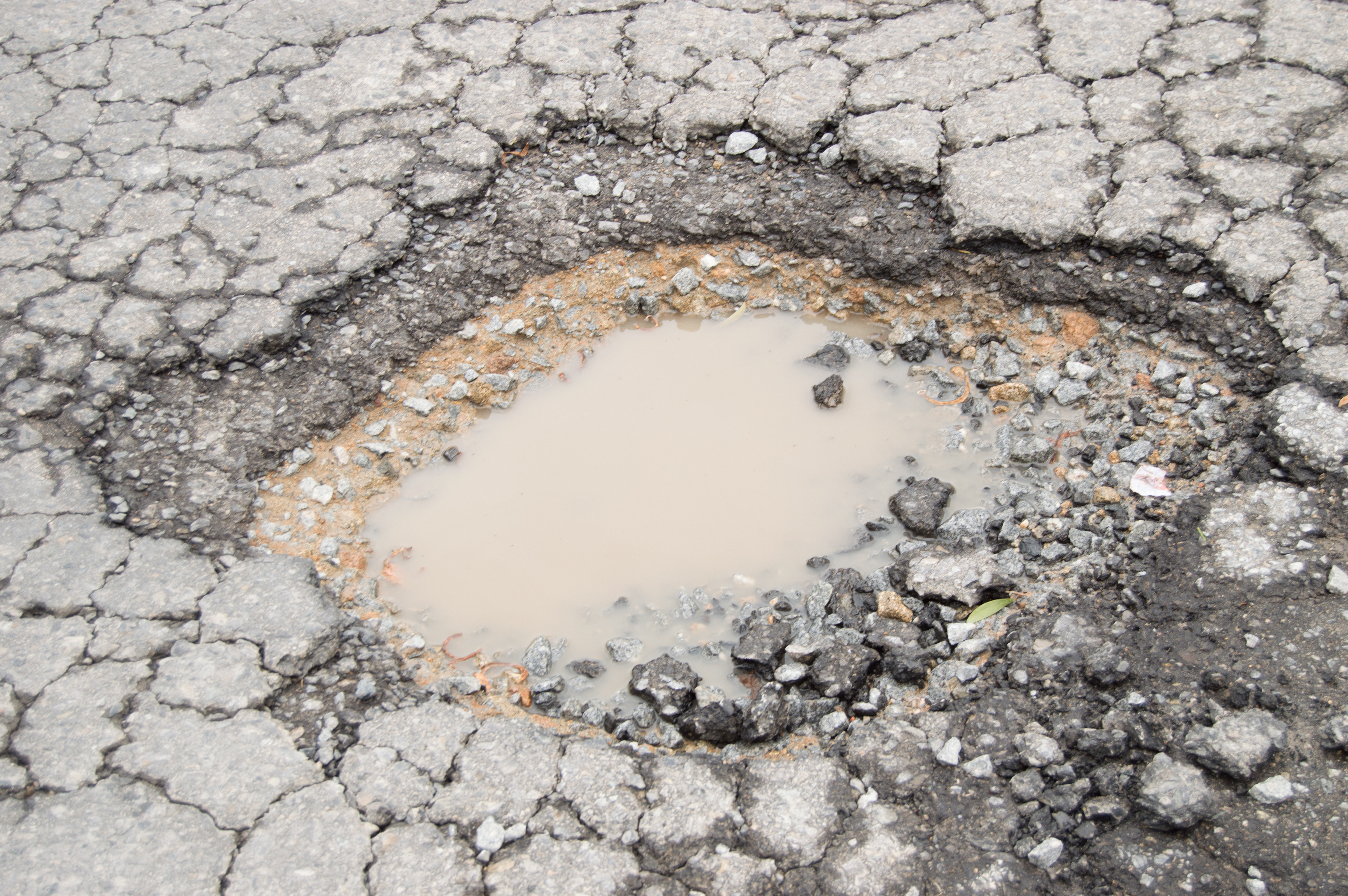 A pothole
