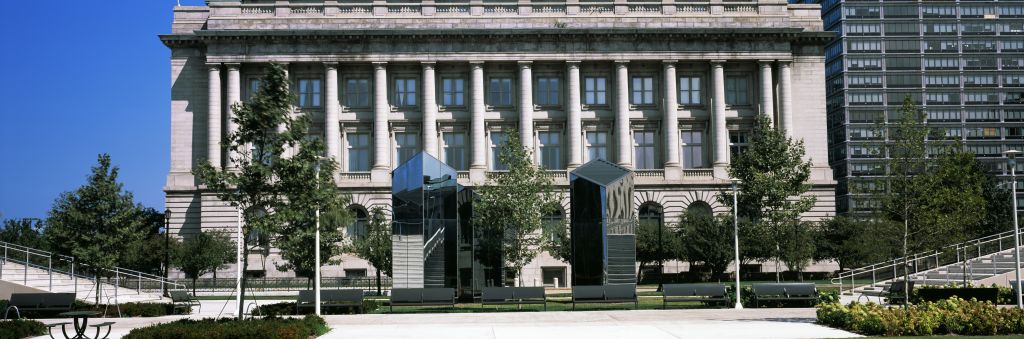 Facade of City Hall, Cleveland, Ohio, USA