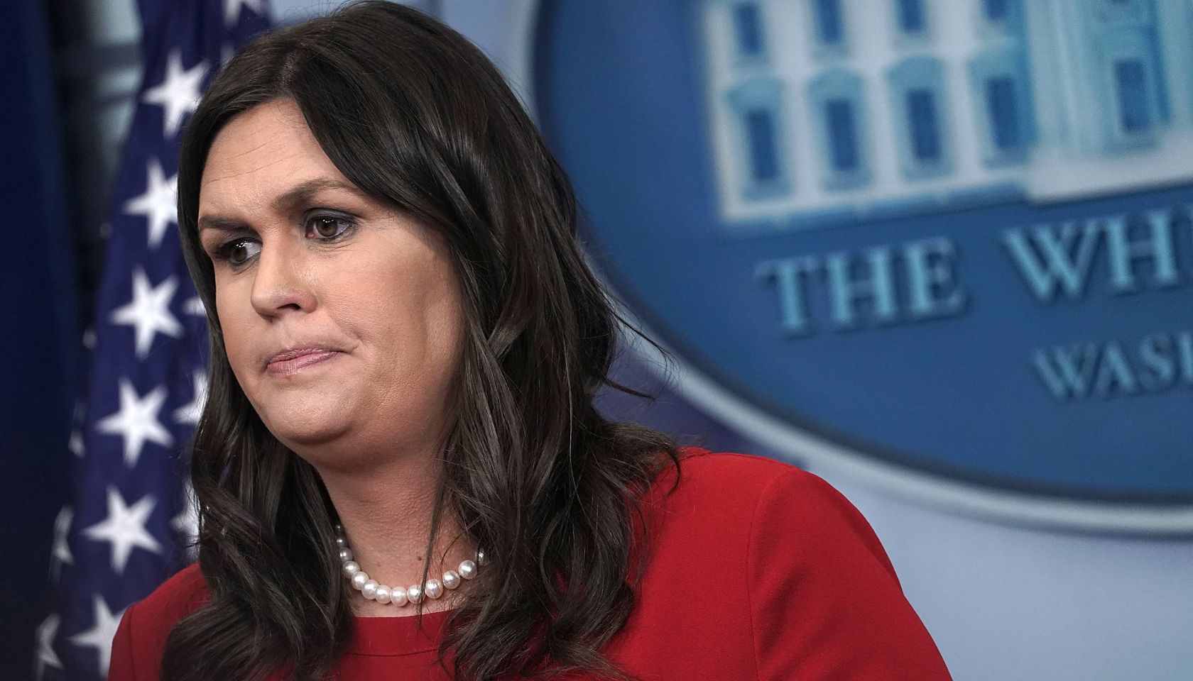 Press Secretary Sarah Huckabee Sanders Holds Daily Briefing At The White House