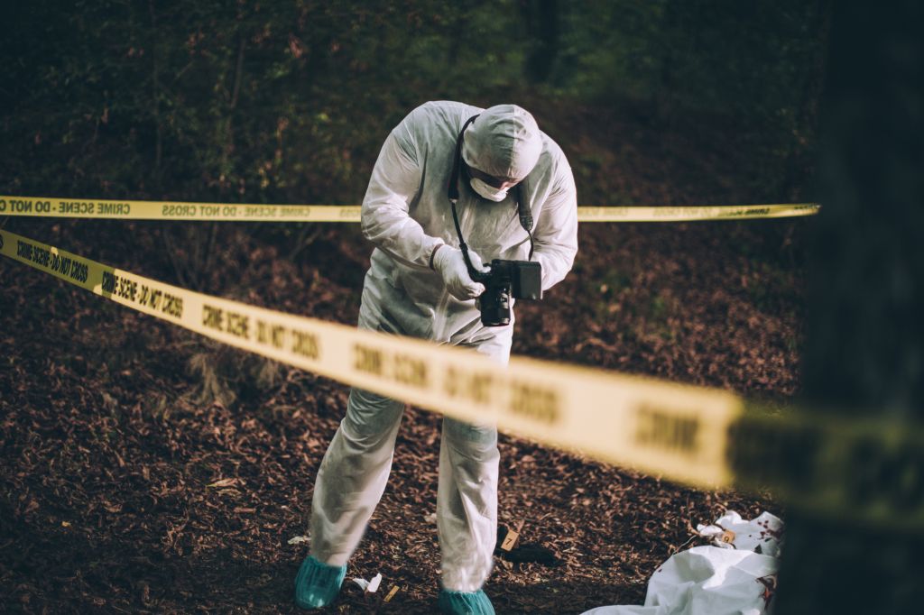 Photographing the crime scene