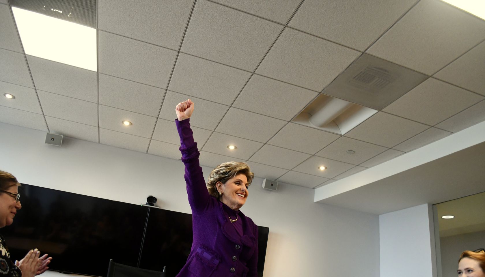 Gloria Allred Visits Getty Images Los Angeles Office