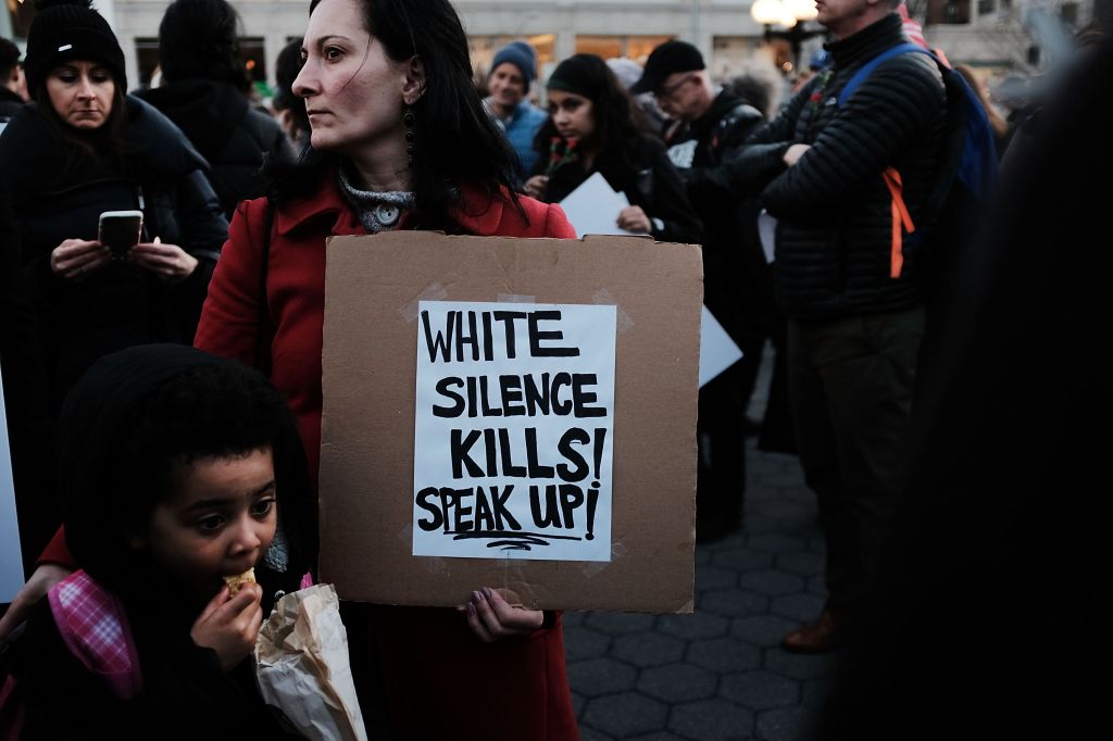 Vigil And Rally Held For Stephon Clark In NYC On 50th Anniversary Of MLK's Assassination