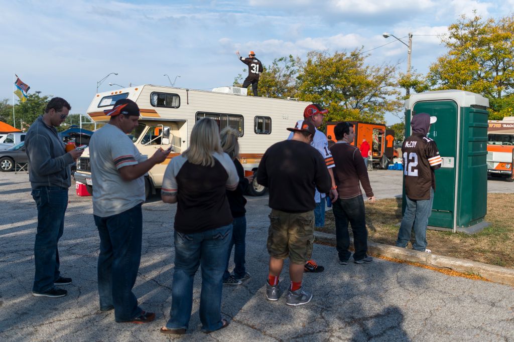 Cleveland Browns Fans Tailgating