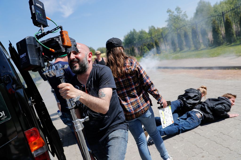 Shooting of Karen Oganesyan's Hero action film in Kaliningrad Region, Russia