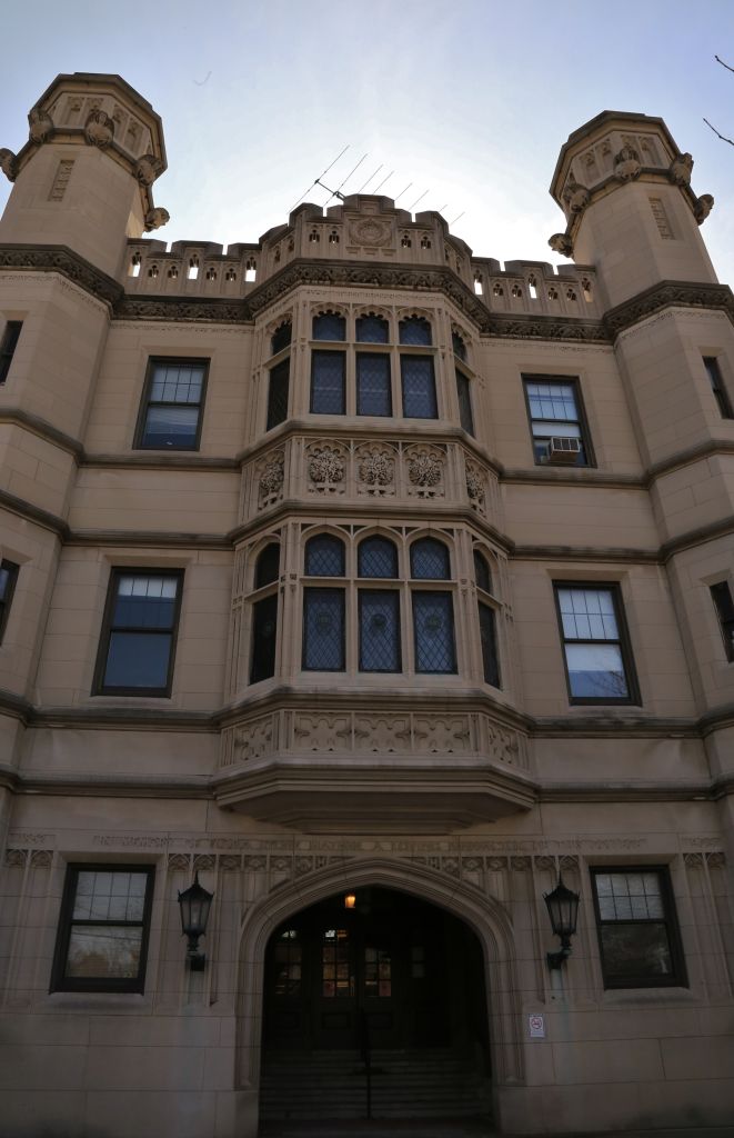 Castle Structure, Flora Stone Mather Center for Women on the Case Western Reserve University Campus, Cleveland, Ohio, USA