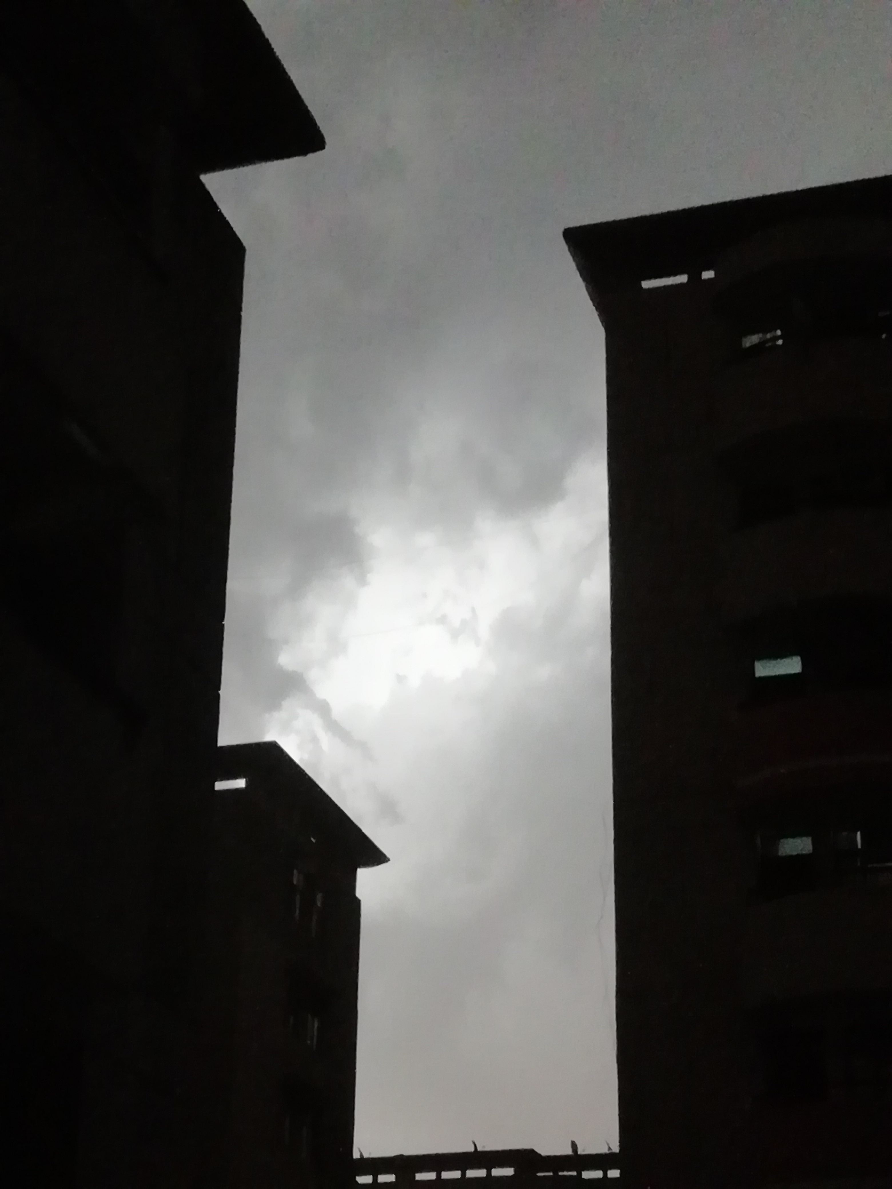 Low Angle View Of Building At Night