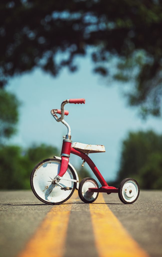 Tricycle in the Road