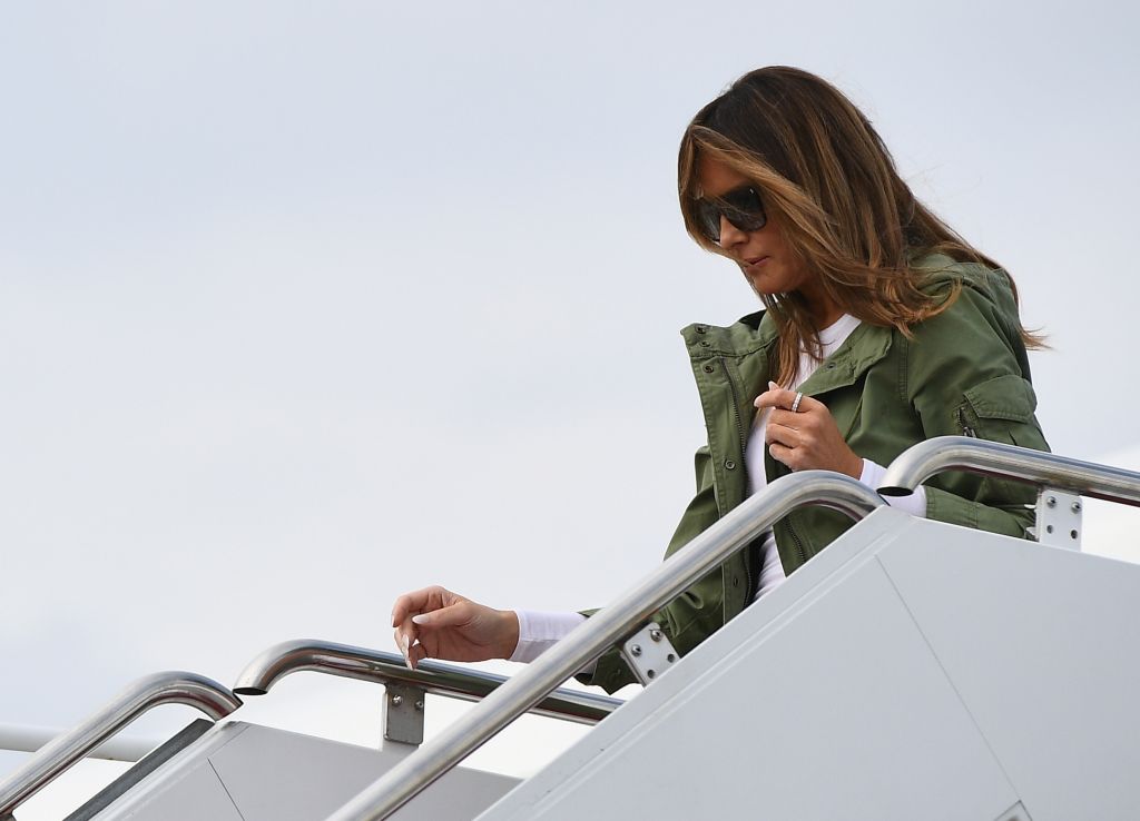 US-POLITICS-IMMIGRATION-MIGRANTS-MELANIA-JACKET