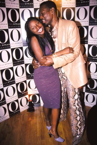 Foxy Brown, Luther Vandross 'O' Magazine launch party Metropolitan Pavilion, NYC April 12, 2000