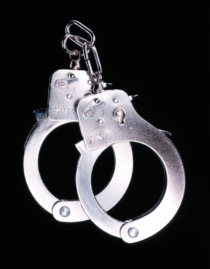 Handcuffs, close-up