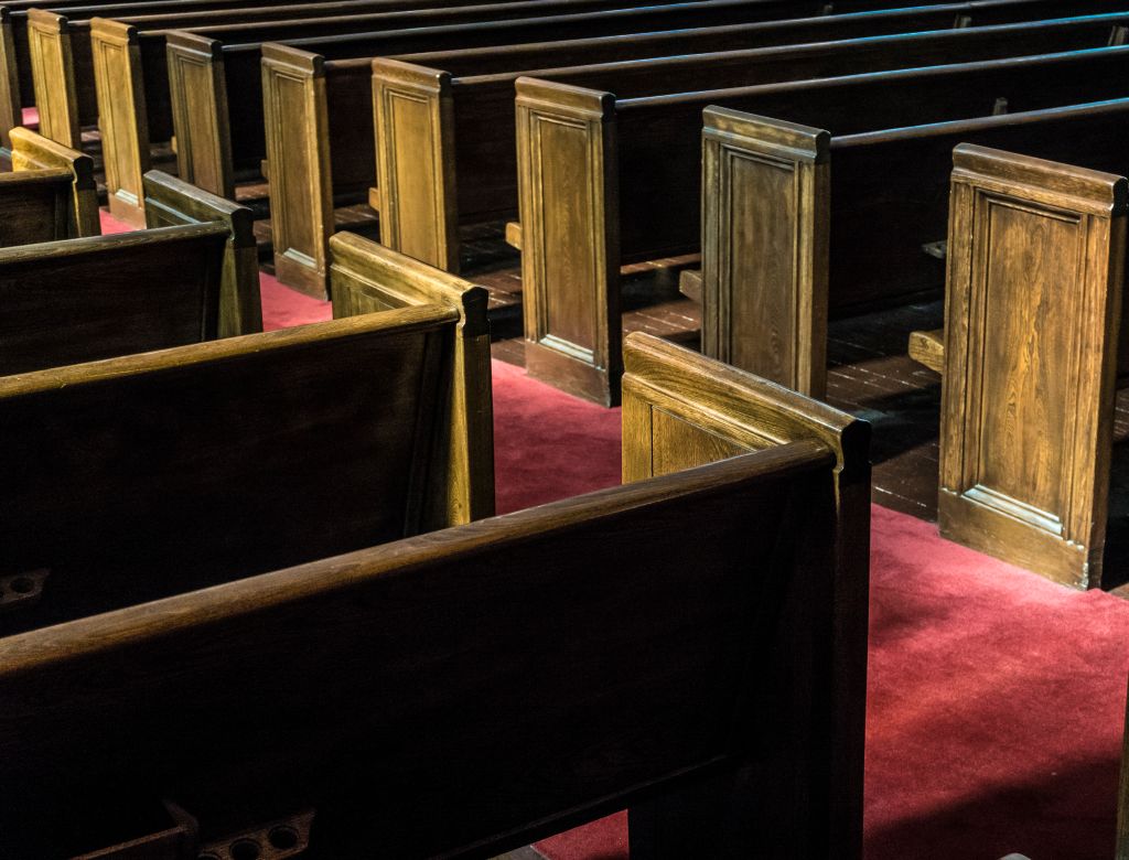 Pews in Ebenezer Baptist Church