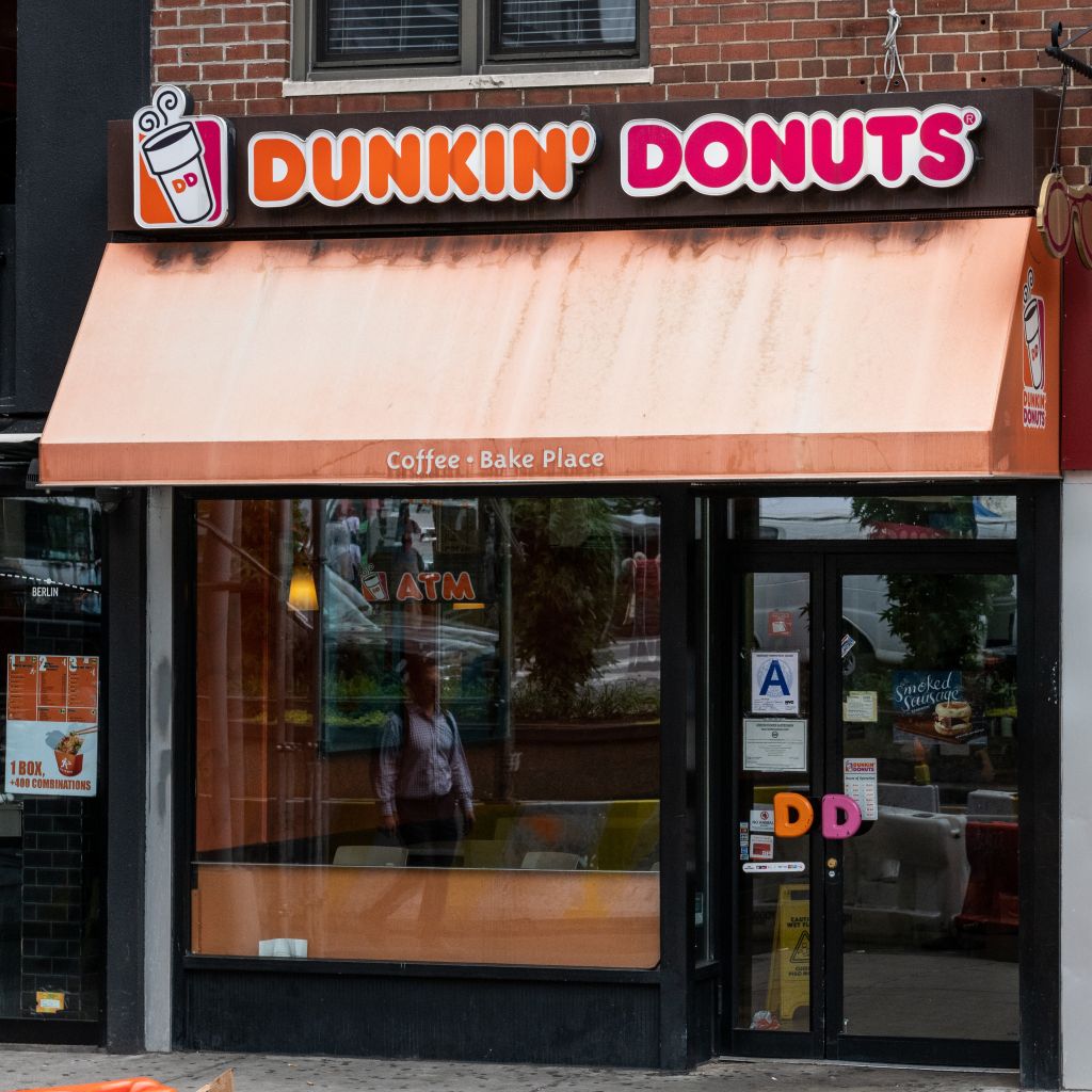 Dunkin' Donuts store in Union Square in New York City...