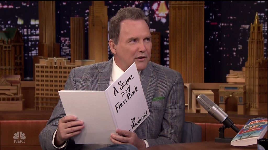 Norm Macdonald during an appearance on NBC's 'The Tonight Show Starring Jimmy Fallon.'