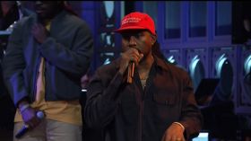 Adam Driver with musical guest Kayne West hosts the 44th season episode 1 NBC's 'Saturday Night Live'